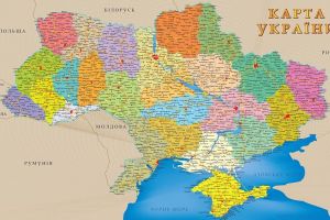 карта Украины